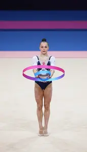 Rhythmic Gymnastics Ball Specialist Wearing Socks Flexible