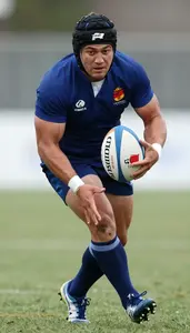 Rugby Sevens Center Wearing Socks Quick Passing Chip Kick In