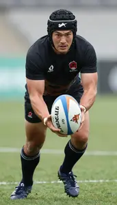 Rugby Sevens Wing Wearing Socks Determined Passing Chip Kick
