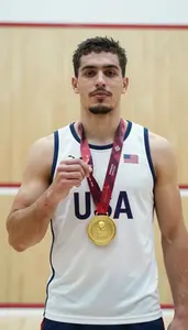 Squash Defensive Player Wearing Jersey Standing Proudly