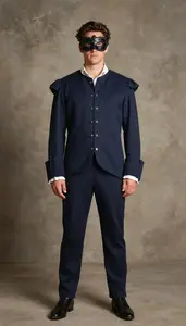Striking Caucasian In Intricate Colonial Costume
