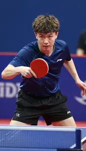 Table Tennis Balanced Player Wearing Shorts Precise Flicking
