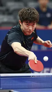 Table Tennis Loop Player Wearing Arm Sleeve Precise Looping