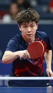 Table Tennis Loop Player Wearing Jersey Dynamic Attacking