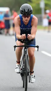 Triathlon Ironman Distance Wearing Cycling Shoes Powerful