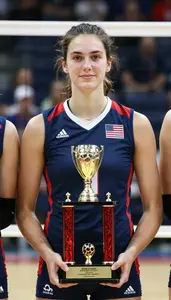Volleyball Setter Wearing Volleyball Jersey Standing With