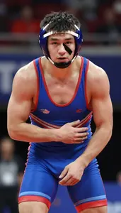 Wrestling Middleweight Wearing Singlet Quick Takedown Cross