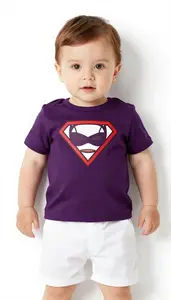 Baby Boy Super Hero An Outfit Of Rich Plum Purple With A