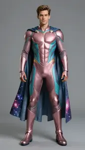 Male Superhero Male Figure In Adaptive Polymer With Thermal
