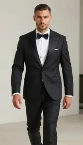 Handsome Western European Man In Bow Tie Tuxedo
