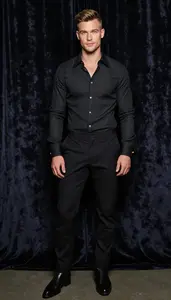 Pinstripe Shirt Glamour