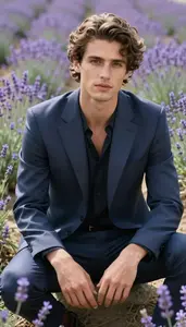 Slim Fit Suit Light Skinned Man Man