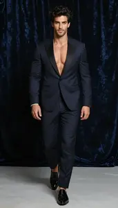 Stunning Man Man In Slim Fit Tuxedo
