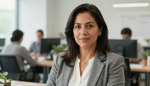 Female Agricultural Economist Portrait Stock Photo