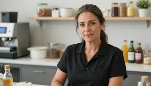 Female Candy Maker Portrait Stock Photo