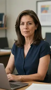 Female Collections And Archives Director Portrait Stock Photo