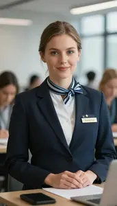 Female Conference Concierge Professional Stock Photo