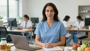 Female Dietitians And Nutritionists Stock Photo