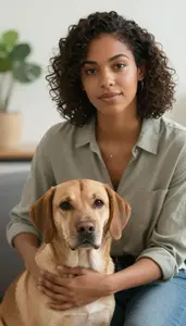 Female Dog Sitter Portrait Stock Photo