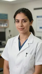 Female Equine Veterinarian Portrait Stock Photo