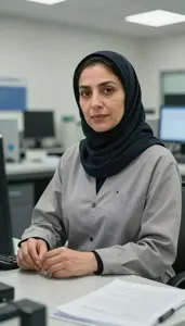 Female Geological And Hydrologic Technicians Portrait Stock Photo
