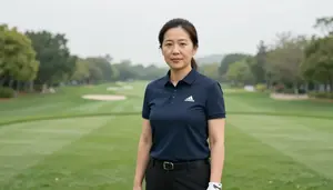 Female Golf Course Designer Stock Photo