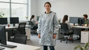Female Heat And Frost Insulator Stock Photo