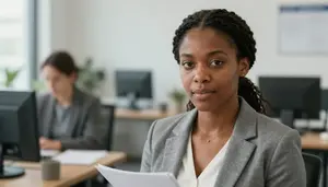 Female Historical Site Guide Portrait Stock Photo