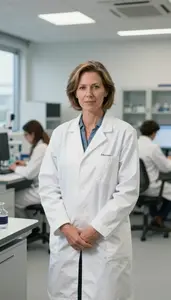 Female Molecular Physicist Portrait Stock Photo