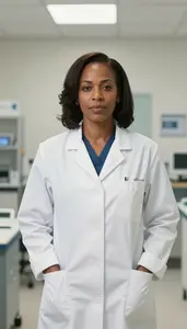 Female Obstetrical Anesthesiologist Stock Photo