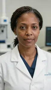 Female Oral Pathologist Stock Photo
