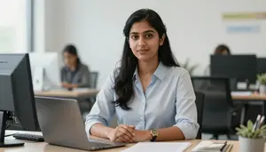 Female I O Psychologist Portrait Stock Photo