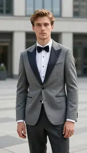 Glamorous Man In Cashmere Tuxedo
