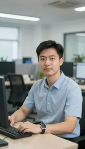 Male Aerospace Products Sales Engineer Stock Photo