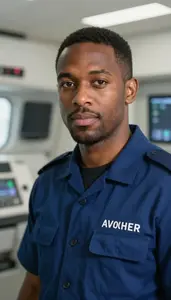 Male Air Ambulance Captain Portrait Stock Photo