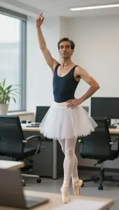Male Ballerina Portrait Stock Photo
