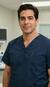 Male Cardiac Surgeon Portrait Stock Photo