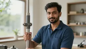 Male Hydraulic Plumber Portrait Stock Photo