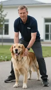 Male Licensed Guide Dog Instructor Portrait Stock Photo