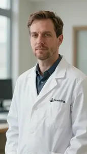 Male Maternal Fetal Medicine Physician Professional Stock Photo