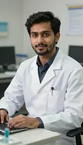 Male Medical Epidemiologist Portrait Stock Photo