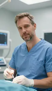 Male Oral Surgeon Portrait Stock Photo