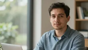 Male Price Economist Stock Photo