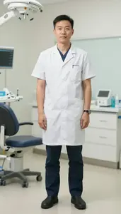Male Reconstructive Dentist Professional Stock Image