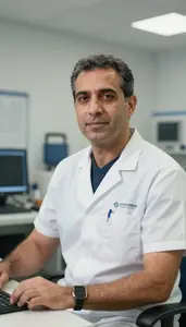 Male Registered Radiologic Technologist Professional Stock Image