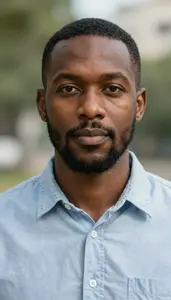 Male Student Loan Correspondent Portrait Stock Photo
