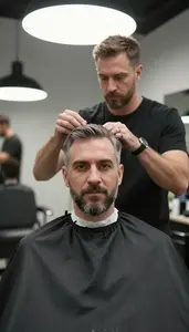 Master Barber Stock Photo