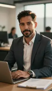 Portrait Of A Securities Commodities And Financial Services Sales Agents Stock Photo