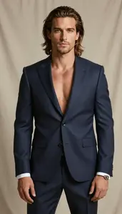 Slim Fit Suit Western European Man Man