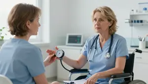 Dietitian Discussing Side Effects Healthcare Stock Photo